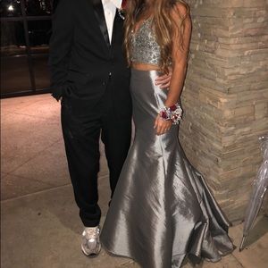 Gorgeous Pewter  Prom/Pageant gown